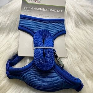 💜3/$15 Good2Go Vibrant Blue Mesh Cat Harness and Lead Set